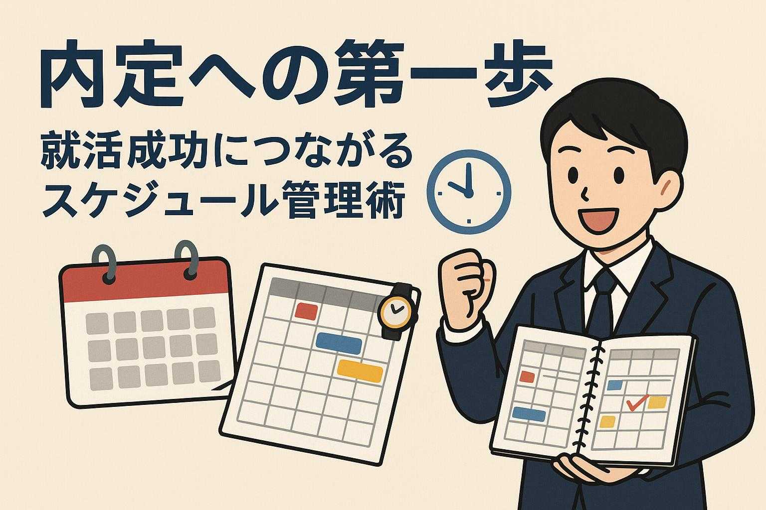 内定への第一歩:就活成功につながるスケジュール管理術