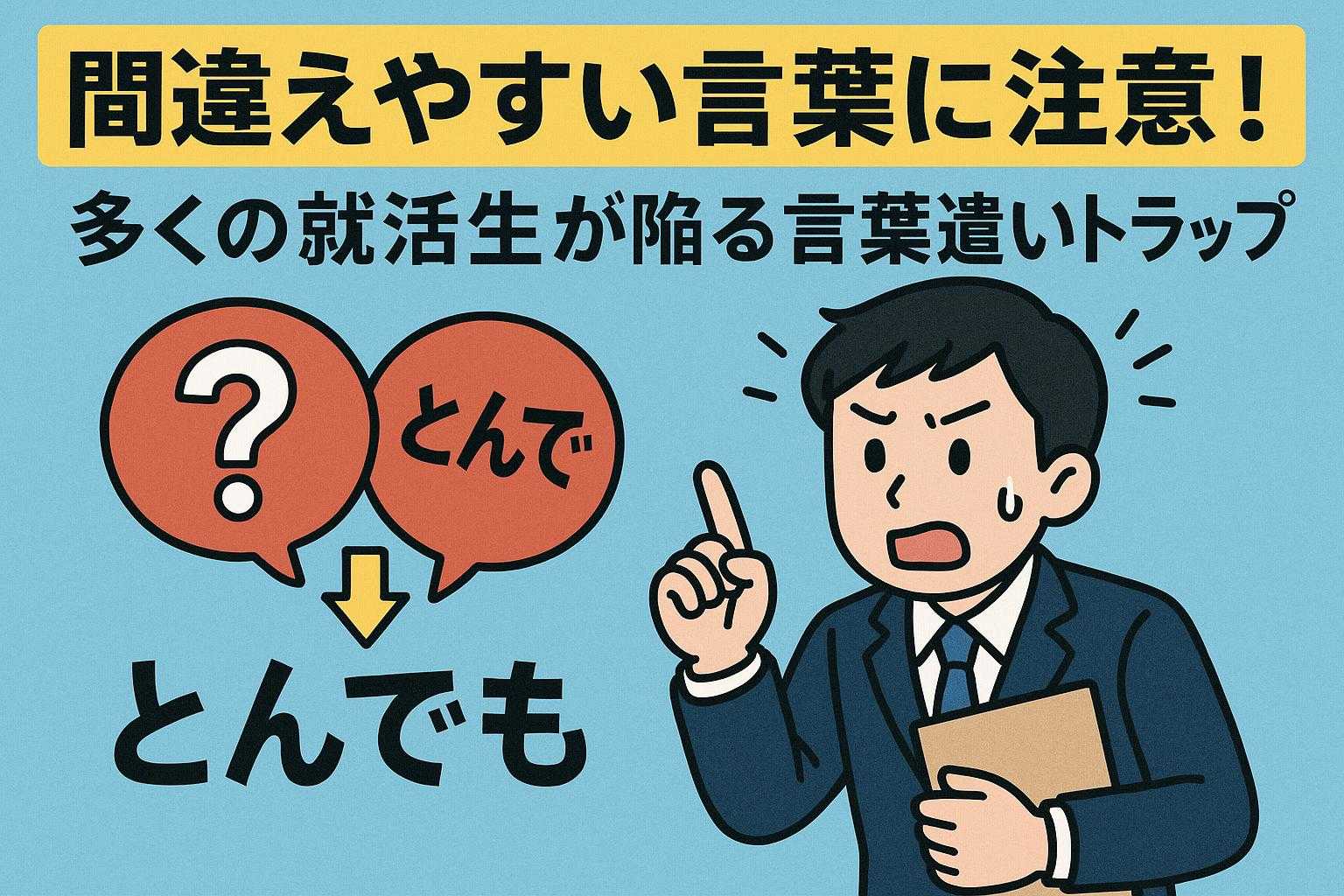 間違えやすい言葉に注意！多くの就活生が陥る言葉遣いトラップ