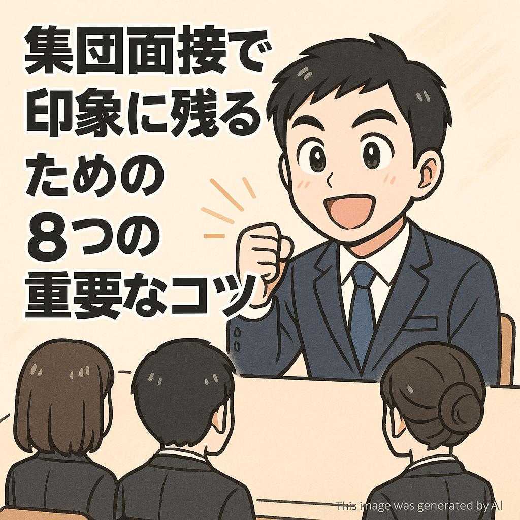 集団面接で印象に残るための8つの重要なコツ
