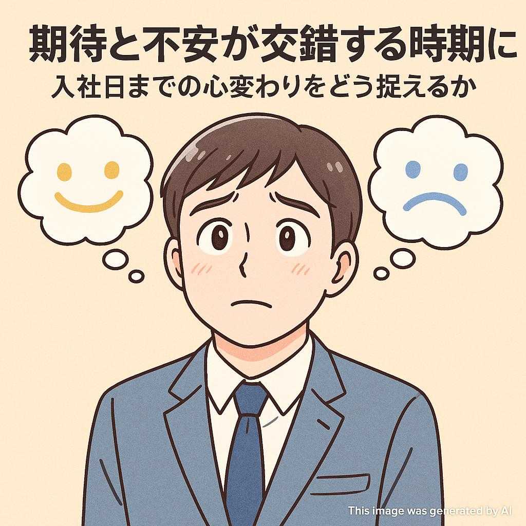 期待と不安が交錯する時期に: 入社日までの心変わりをどう捉えるか
