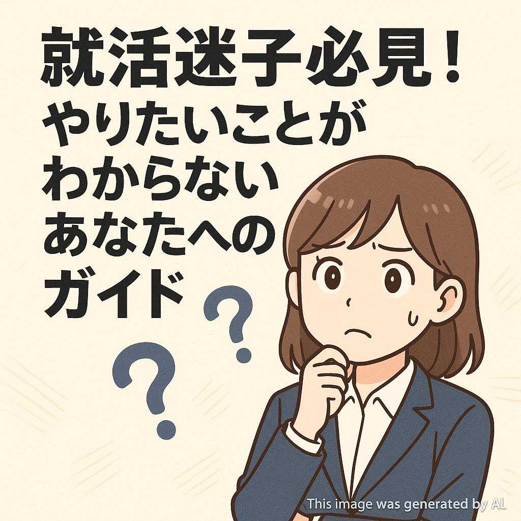 就活迷子必見！やりたいことがわからないあなたへのガイド