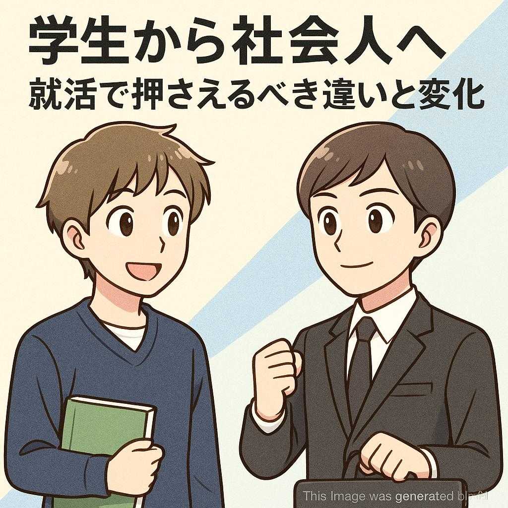 学生から社会人へ：就活で押さえるべき違いと変化