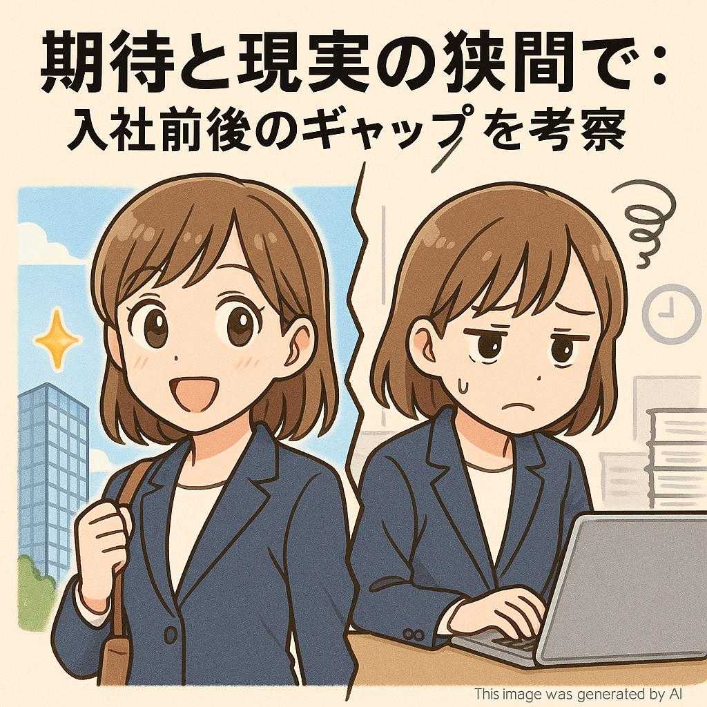 期待と現実の狭間で:入社前後のギャップを考察
