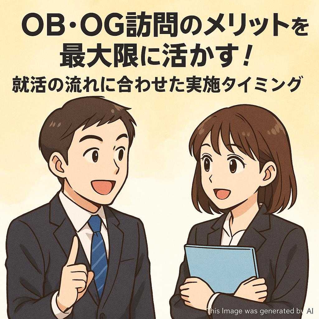 OB・OG訪問のメリットを最大限に活かす！就活の流れに合わせた実施タイミング