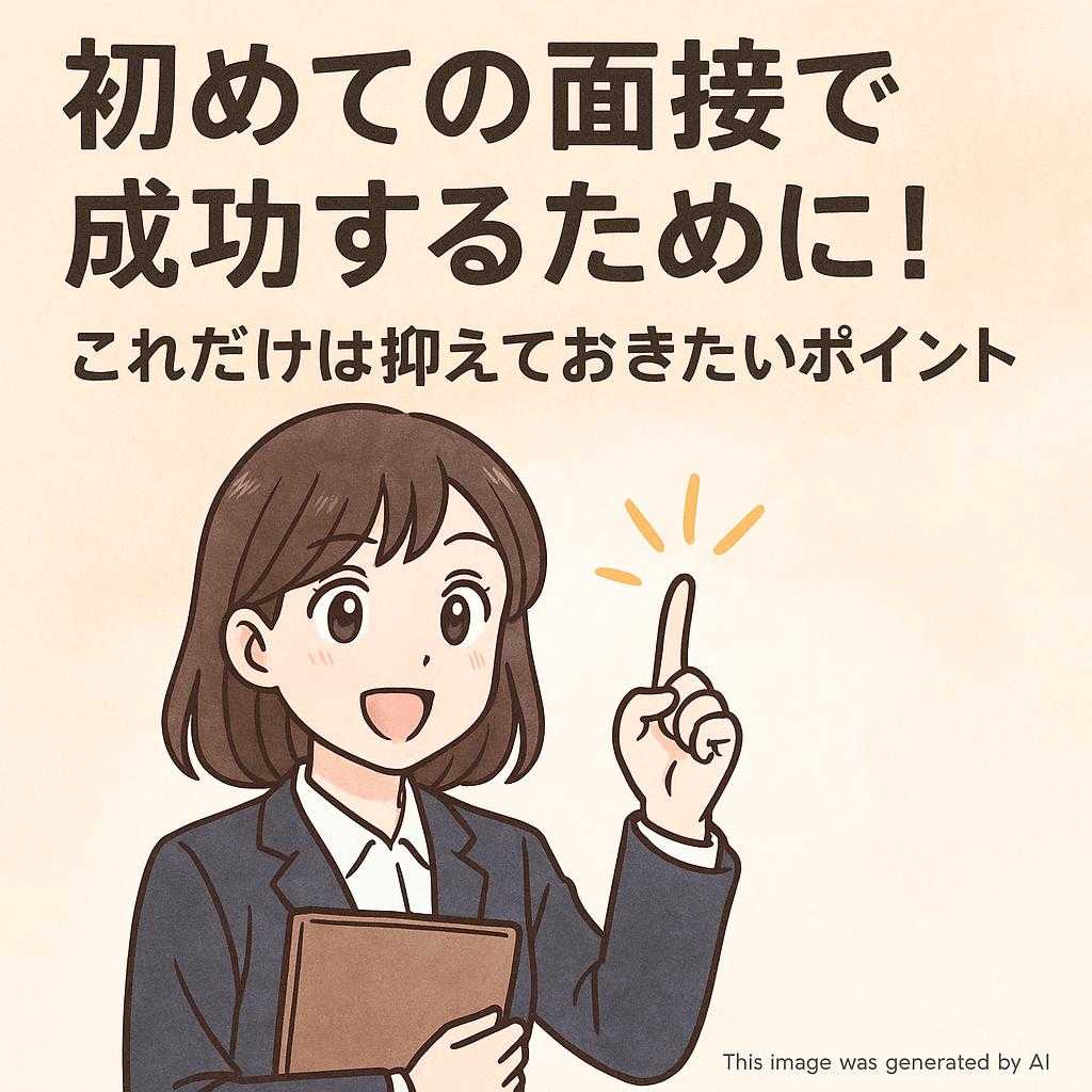 初めての面接で成功するために!これだけは抑えておきたいポイント