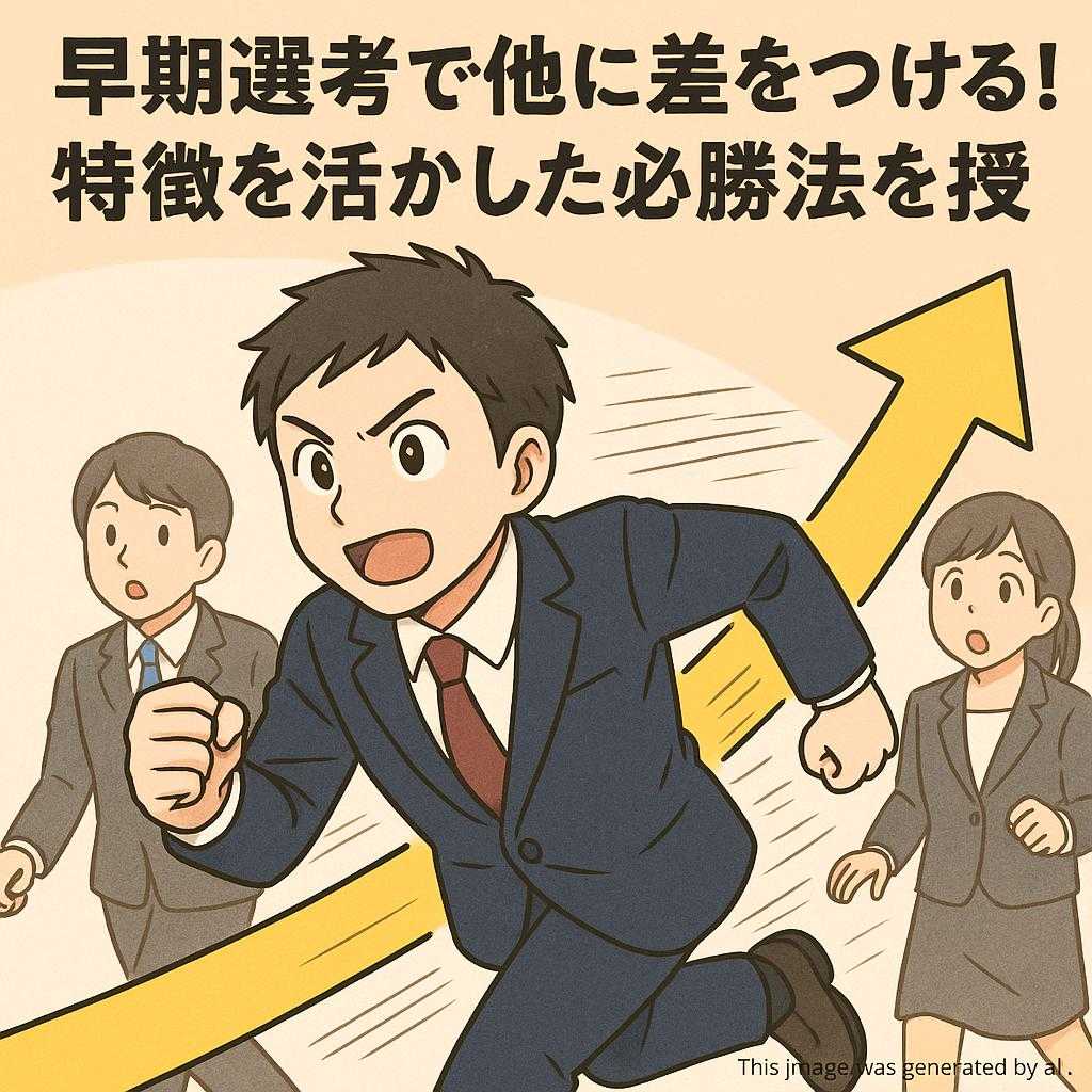 早期選考で他に差をつける!特徴を活かした必勝法を伝授