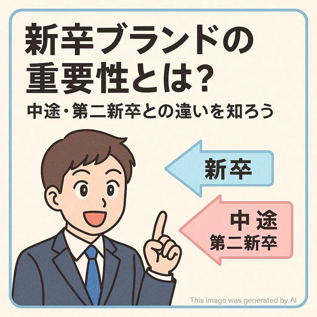 新卒ブランドの重要性とは?中途・第二新卒との違いを知ろう