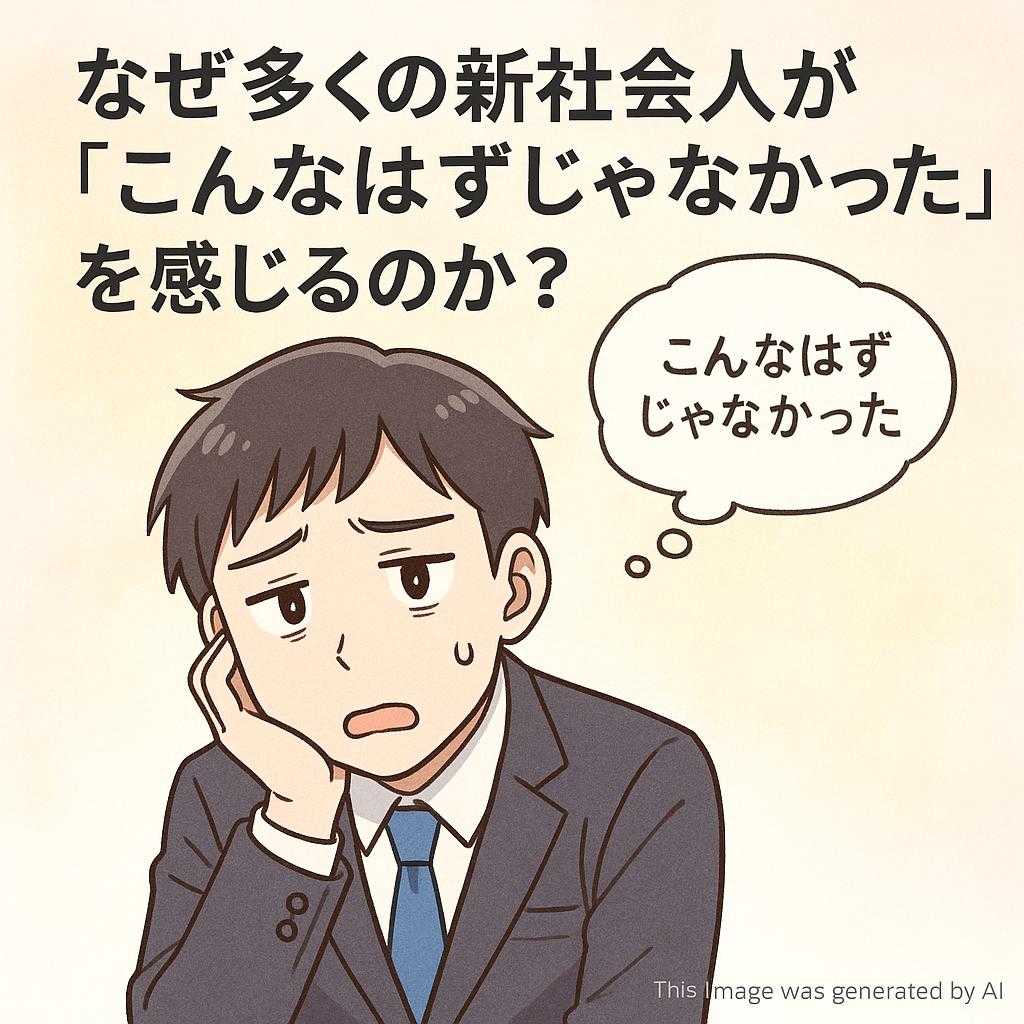 なぜ多くの新社会人が『こんなはずじゃなかった』を感じるのか？