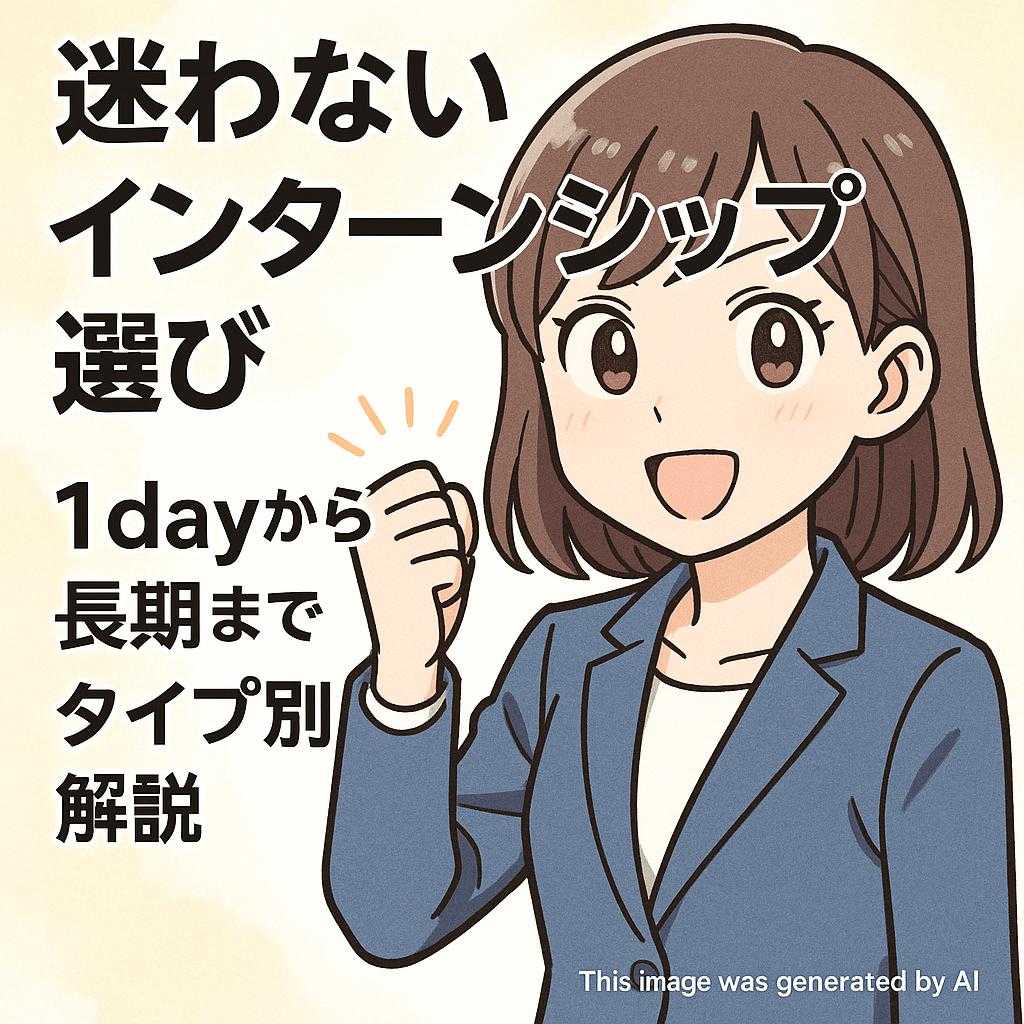迷わないインターンシップ選び：1dayから長期までタイプ別解説