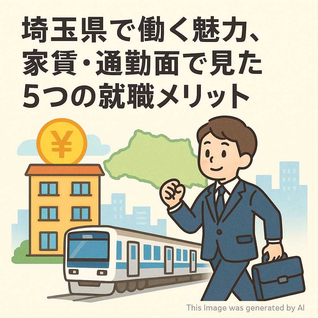 埼玉県で働く魅力と
5つの就職メリット