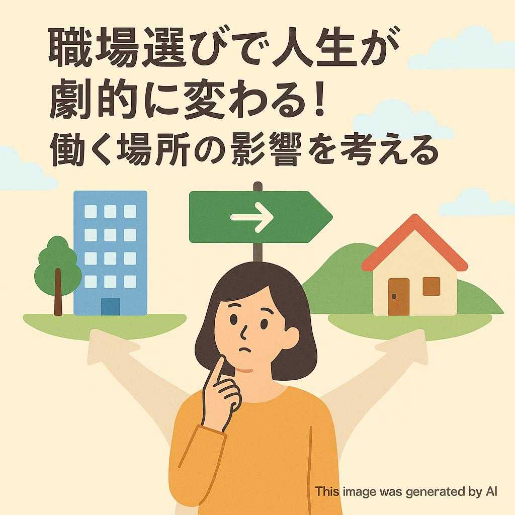 職場選びで人生が劇的に変わる！働く場所の影響を考える