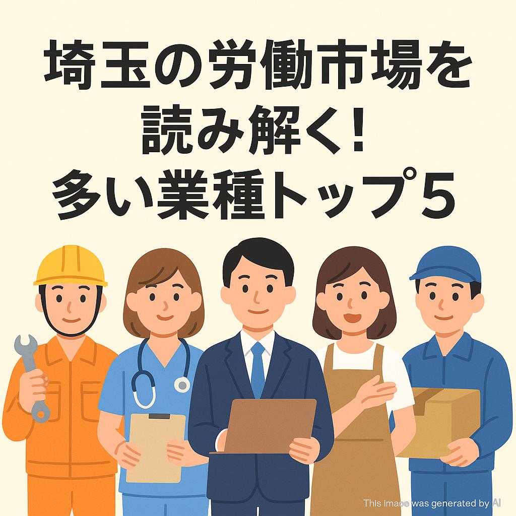 埼玉の労働市場を読み解く！多い業種トップ5