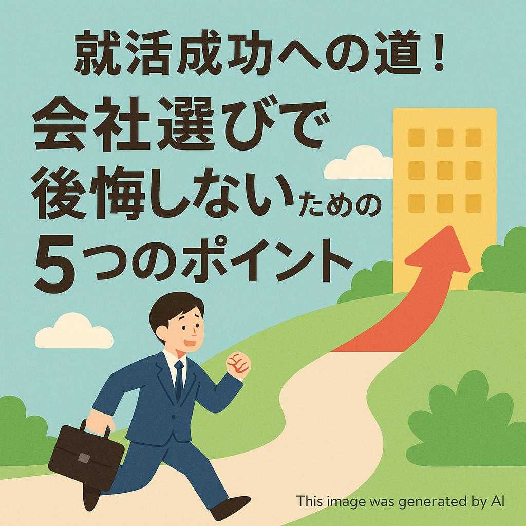 就活成功への道！会社選びで後悔しないための5つのポイント