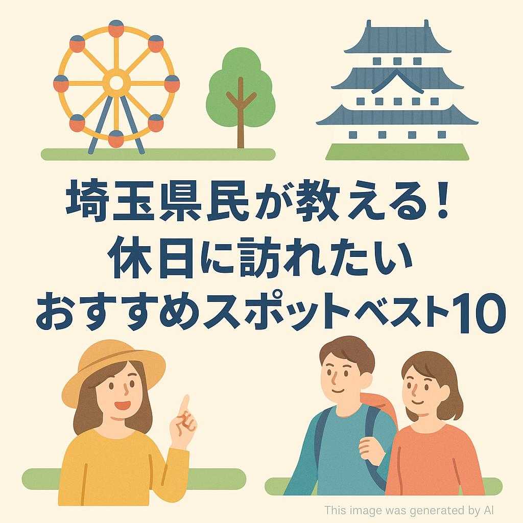 埼玉県民が教える！休日に訪れたいおすすめスポットベスト10
