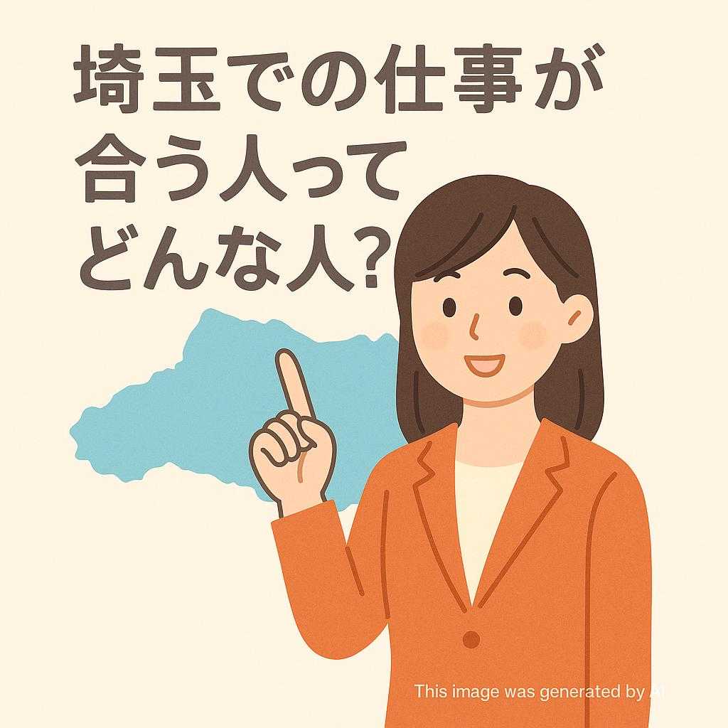 埼玉での仕事が合う人ってどんな人？